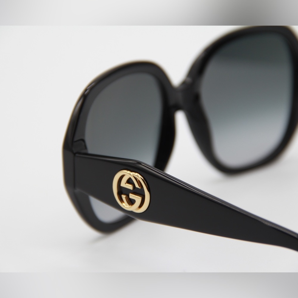 NEW GUCCI GG0796S 001 NEW WOMEN’S OVERSIZED SUNGLASSES GUCCI - Picture 5 of 14